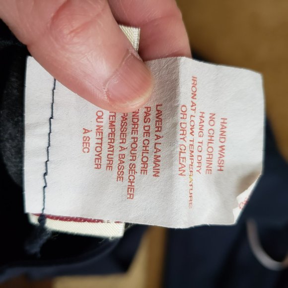 Dark Navy Blue Full Length Maxi Skirt with Drawstring and Slit - Picture 12 of 12